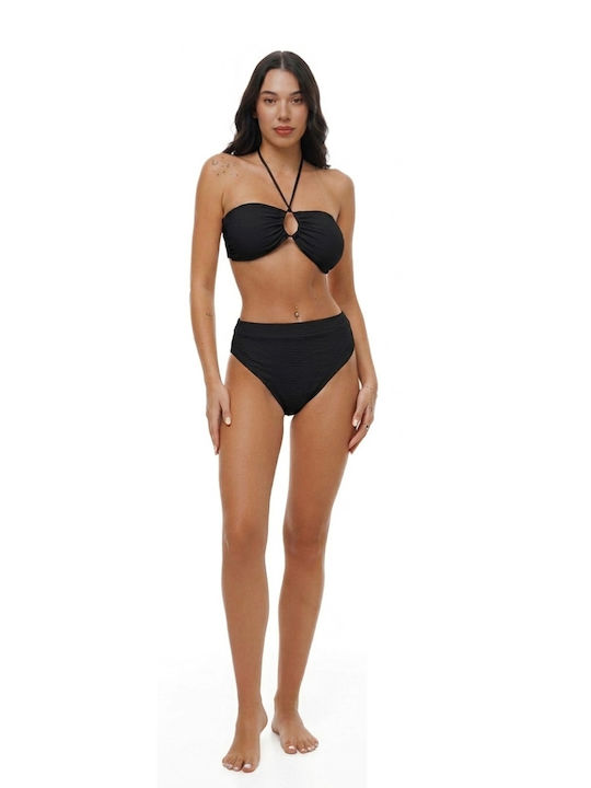 Bikini Slip High Waist Black