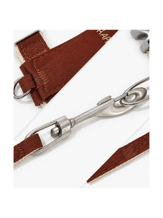 Adjustable Dog Harness And Brown Dog Leash Happy Pet