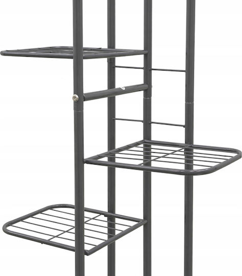 Pflanzenständer Metall Grau 141x41,5x22cm