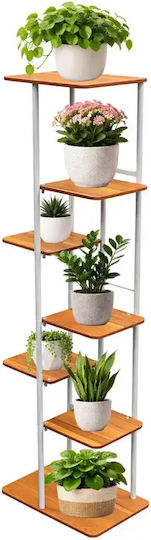 Suport Metalic Alb Pentru Plante 120x36x23.5cm