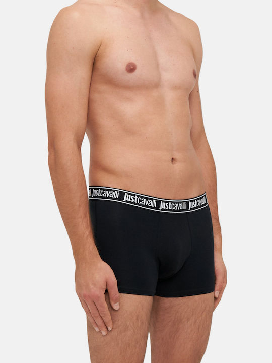 Just Cavalli Мъжки Боксерки Черни 3Pack