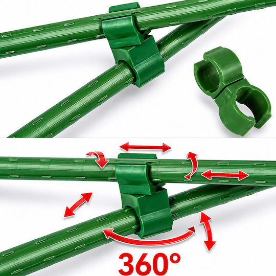 Rotary Connector Garden Harrows 11 Mm Diameter Green