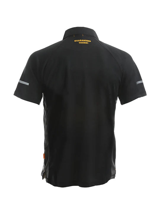 Dewalt Rutland Pws Black Short Sleeve Polo Shirt