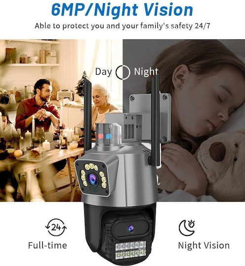 Jortan JT-9687 IP Surveillance Camera Wi-Fi Full HD 1080p Waterproof with Two-Way Communication