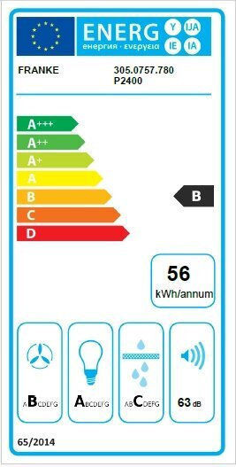 Franke FBI 525 Plus Absorption Mechanism 70cm Black With Wi-Fi