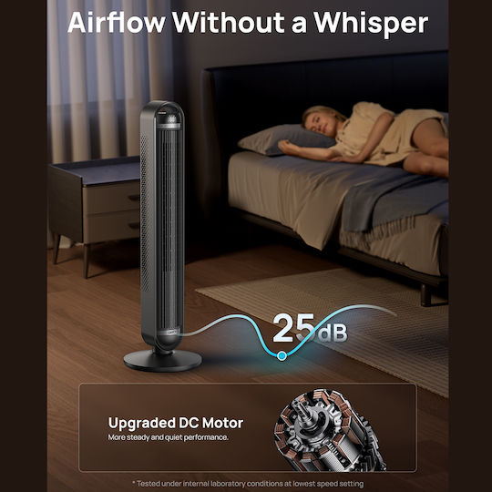 Dreo Cruiser Ventilator Tip Turn Cu Telecomandă Negru