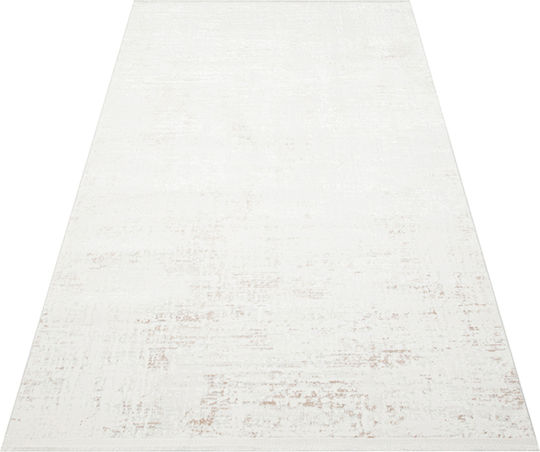 SteweHome Non-Slip Rectangular White Rug 100x200cm