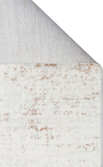 SteweHome Non-Slip Rectangular White Rug 100x200cm