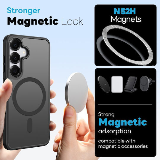Northjo 5 In 1 Protection Set Back Cover Plastic Black Galaxy S24