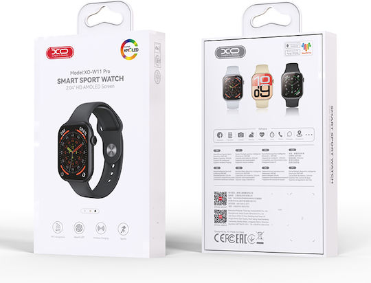 XO W11 Pro Aluminum 46mm Smartwatch Black