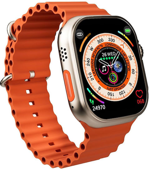 Z69 Ultra 49mm Smartwatch με Παλμογράφο (Green/White)