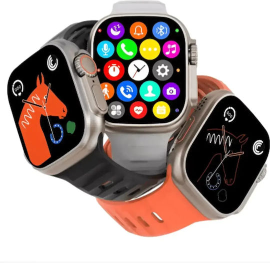 Z69 Ultra 49mm Smartwatch με Παλμογράφο (Green/White)