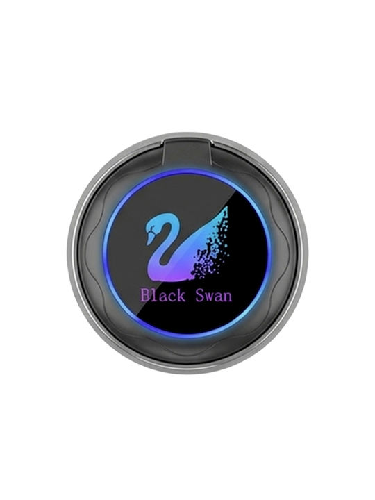 Avizar Car Ashtray Lid Led Contour Hermetic Odor-free Black Silver