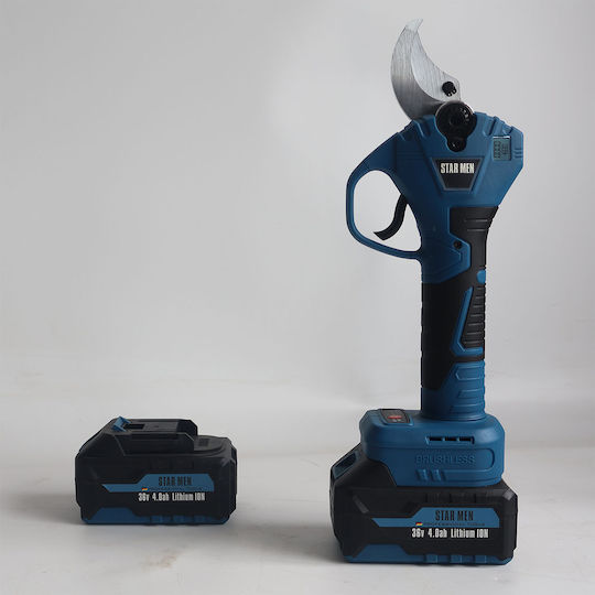Star Men Battery Pruner Brushless 36V 2x4Ah/4Ah with Maximum Cutting Diameter 40mm in Carrying Case