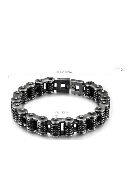 Herren Armband aus Leder 23cm