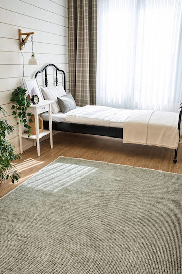 SteweHome Non-slip Green Runner Rug 80x150cm