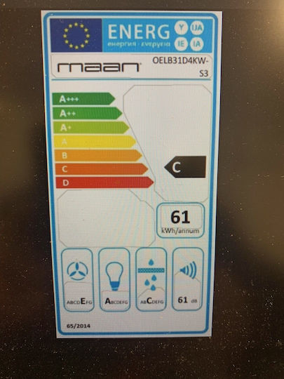 Maan Elba 2 W Απορροφητήρας Νησίδα 310cm