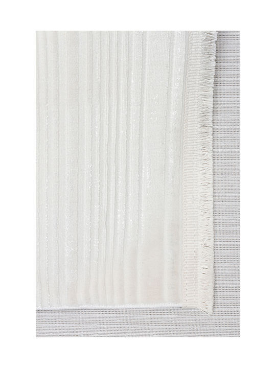 SteweHome Αντιολισθητικό Χαλί Ορθογώνιο Λευκό 100x300cm