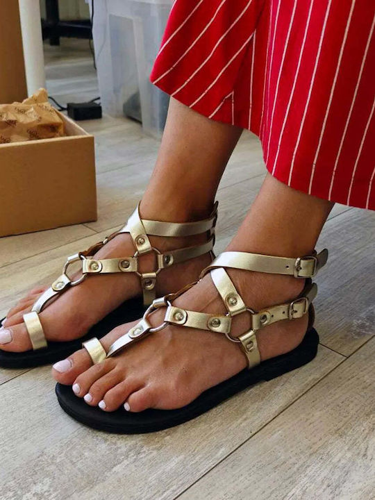 Monomahos Sandals Soft Sole "Kalypsó" Gold