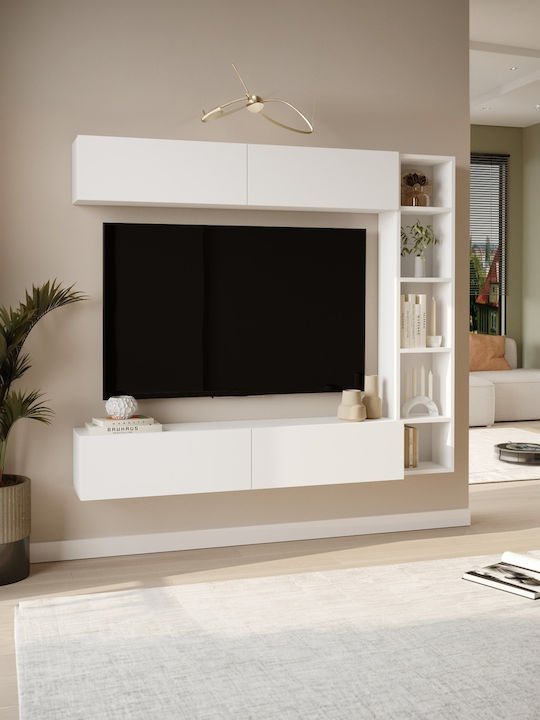 Wohnzimmer TV-Einheit Grau M169xB26cm
