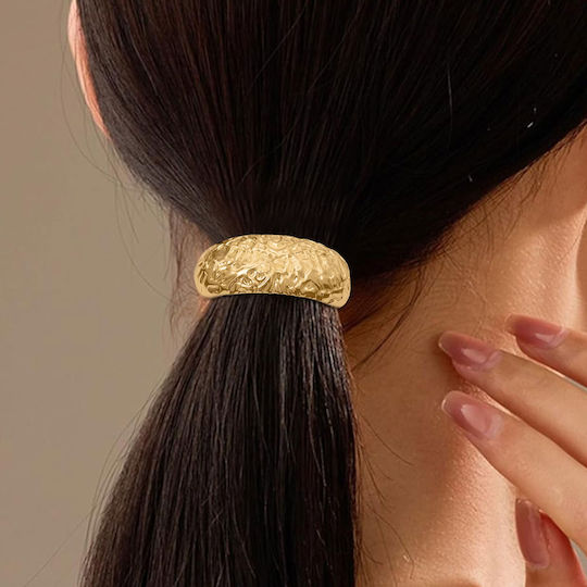 Casual Elastic Half Moon Hair Chic Gold
