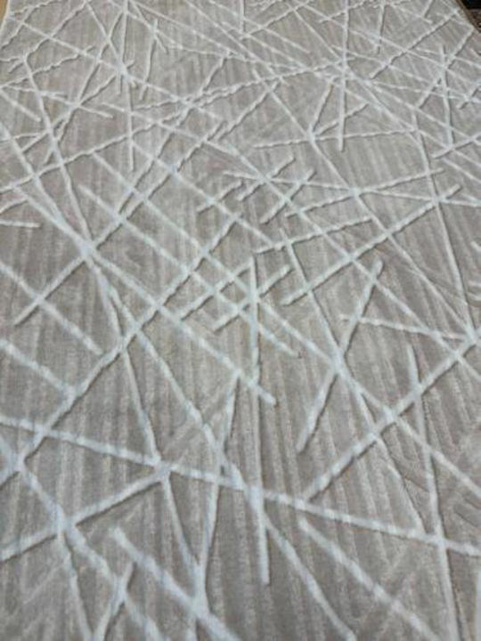 Linea Home 5042 Non-Slip Rectangular Beige Rug 140x200cm