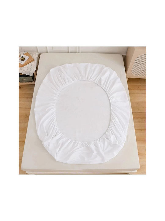 SteweHome Σετ Σεντόνια King Size με Λάστιχο 180x200εκ. Λευκό (4τμχ)