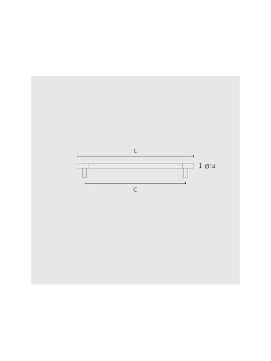 Zogometal Furniture Handle from Metallic Matte Silver 544