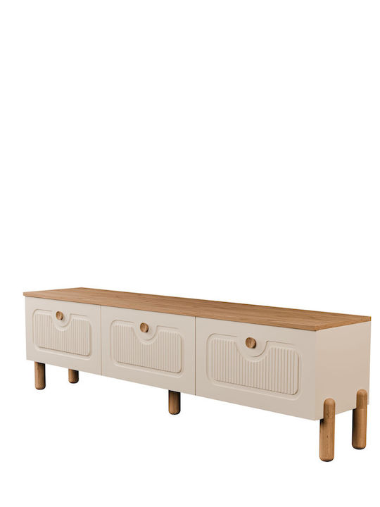Έπιπλο Τηλεόρασης Κίτρινο Μ180xΠ35xΥ50cm