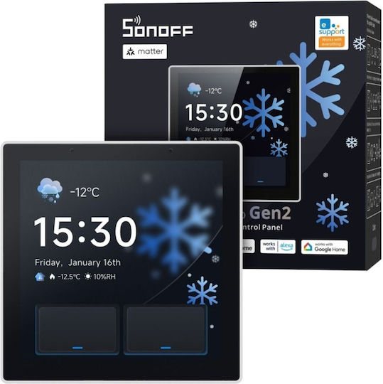 Sonoff Nspanel Pro Comutator de Perete Încastrat Wi-Fi cu Ramă Albă