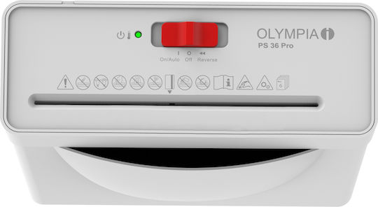 Olympia Document Shredder Strip Cut 6 Sheets with Bin 8.1lt