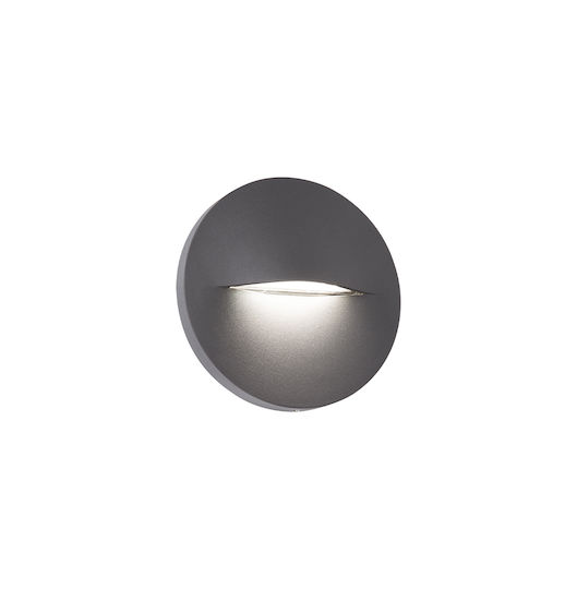Viokef Cop Επιτοίχιο Εξωτερικό Φαναράκι LED IP65 2W με Θερμό Λευκό Φως 80x8εκ.