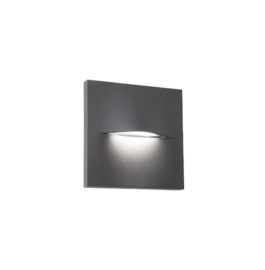 Viokef Cop Επιτοίχιο Εξωτερικό Φαναράκι LED IP65 2W με Θερμό Λευκό Φως 80x8εκ.