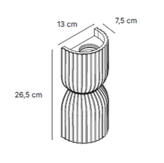 Inlight Επιτοίχιο Εξωτερικό Φαναράκι GU10 13x26.5x7.5εκ.