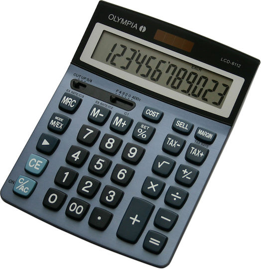 Olympia LCD-6112 Αριθμομηχανή 12 Ψηφίων σε Μπλε Χρώμα