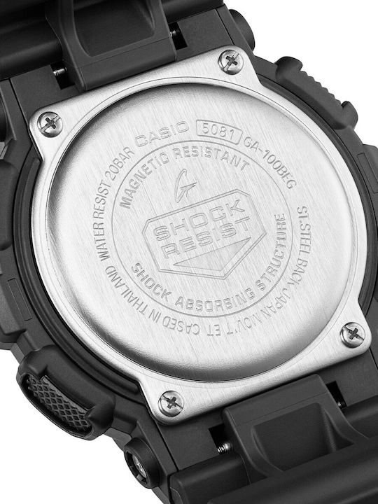 Casio Men's Watch 51.2mm Battery With Black Rubber Strap