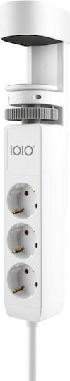 USB разклонител Olympia за ръб на маса Ioio SL 3000 бял