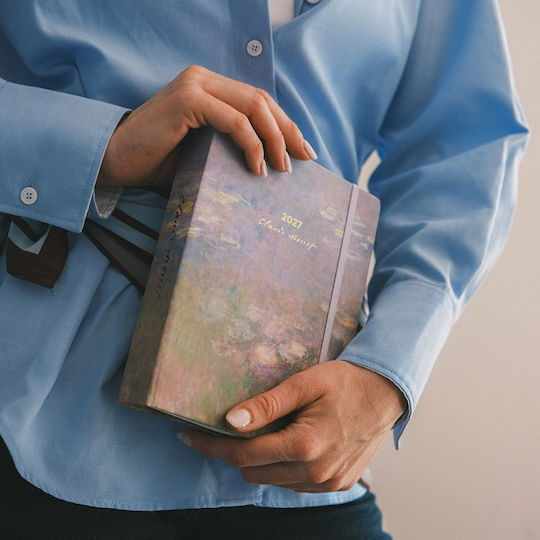 Premium Academic Weekly Diary 2026/2027 17 Months 16.5x20cm Idole Monet By Kokonote