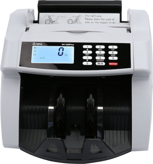 Olympia NC 520 Plus Money Counter with Speed 1000 Banknotes per Minute