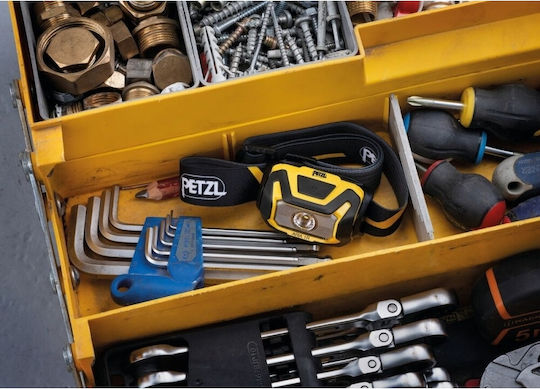 Petzl Rechargeable LED Head Flashlight IP67 with Maximum Brightness 475lm Aria