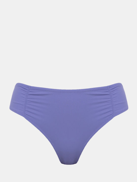 Slip De Costum De Baie Larg Cu Sireturi În Față Blue Bell