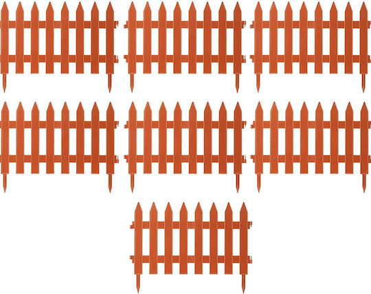 Prosperplast Garten Classic Kunststoff Grills in Orange Farbe 35cm x 3.22m 7 Stück