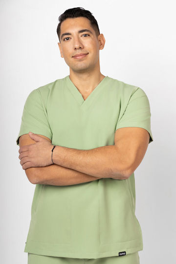 Numascrubs Male Medical Blouse Green