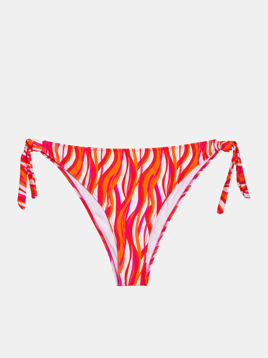 Γυναικείο Μαγιό Slip Plus Size Rock Club Waves Print Μπικίνι Δετό Lycra