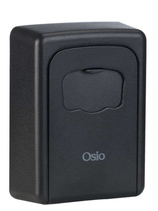Osio Wall-mounted Combination Key Holder Metallic with Combination Dial 9x4x12cm