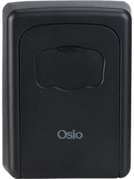 Osio Wall-mounted Combination Key Holder Metallic with Combination Dial 9x4x12cm