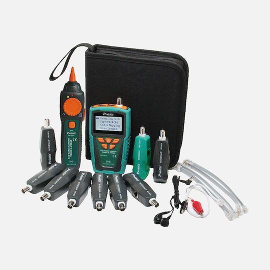 Proskit MT-7071K Kabeltester Netzwerk RJ45 BNC RJ11 Digital
