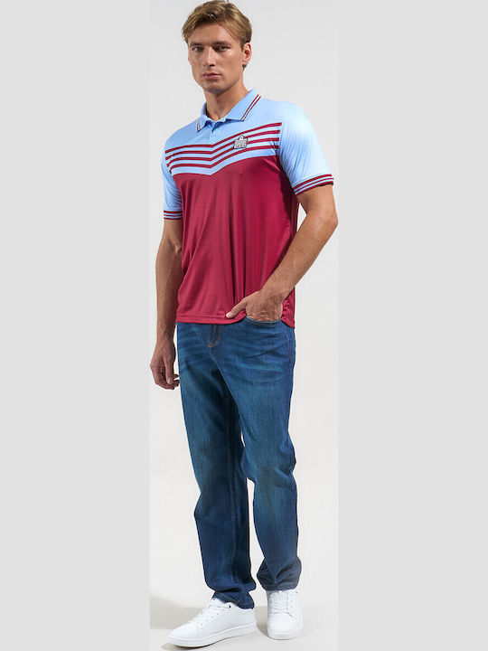 Polo Athletic Short Sleeve Blouse Burgundy