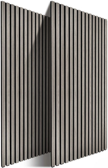 Relaxdays Acoustic Panel Set 120 X 60 Cm Gray 120x2x60 Cm