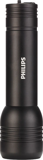 Philips Lumină de lucru și de sit, cu baterie Lanternă LED IPX4 cu Luminozitate Maximă 400lm Negru